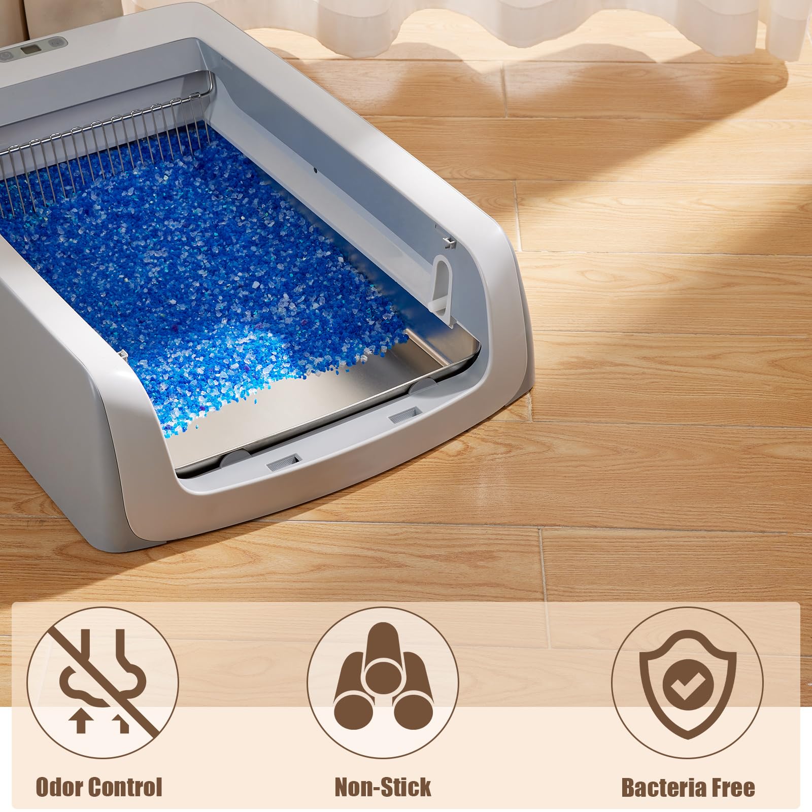 Yangbaga Stainless Steel Reusable Litter Tray, Compatible with Petsafe Scoop-Free Self-Cleaning Litter Box, Efficient Poop Collecting Design, Odor Control & Rust-Proof, Money-Saving Litter Box - image 6