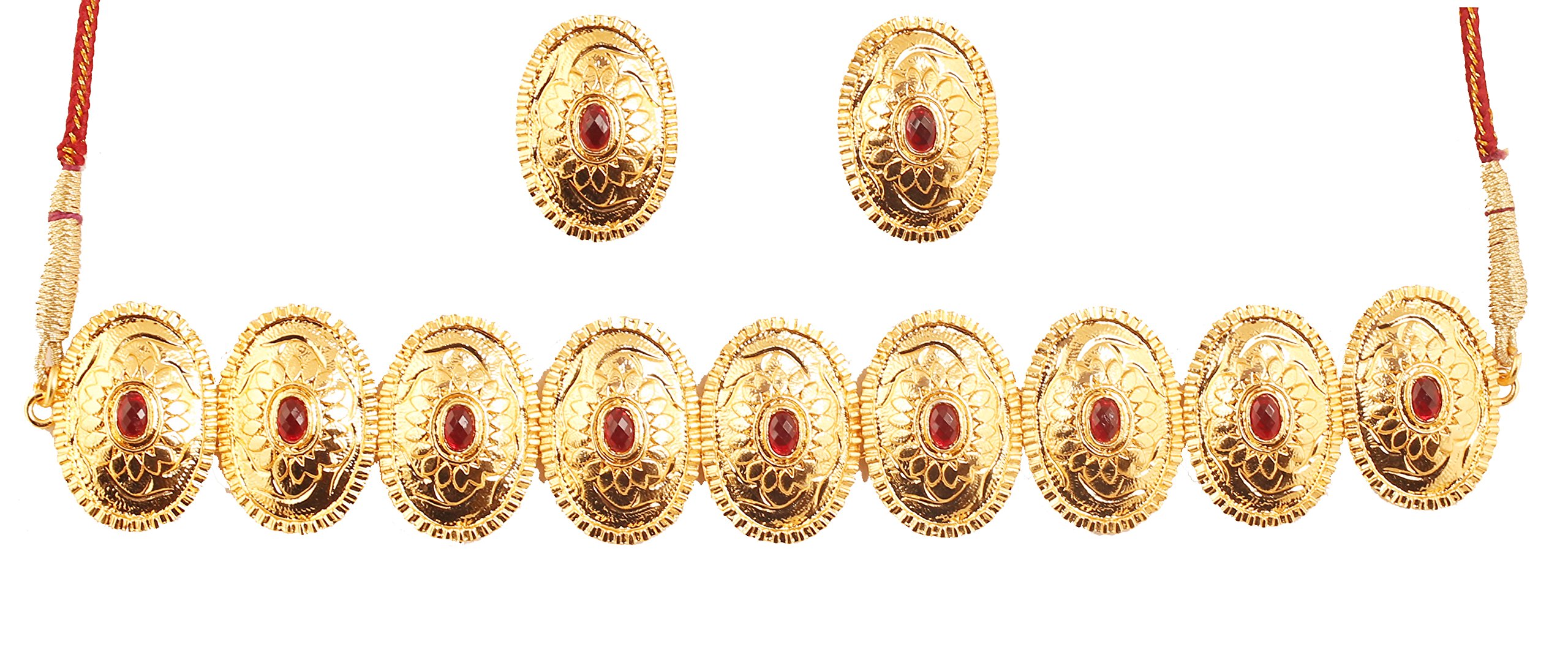 Indian Bollywood Gorgeous intricate Workmanship Mughal White Colorful Rhinestone crystal wedding Designer Jewelry Choker Necklace Set In Gold And Silver Tone For Women.