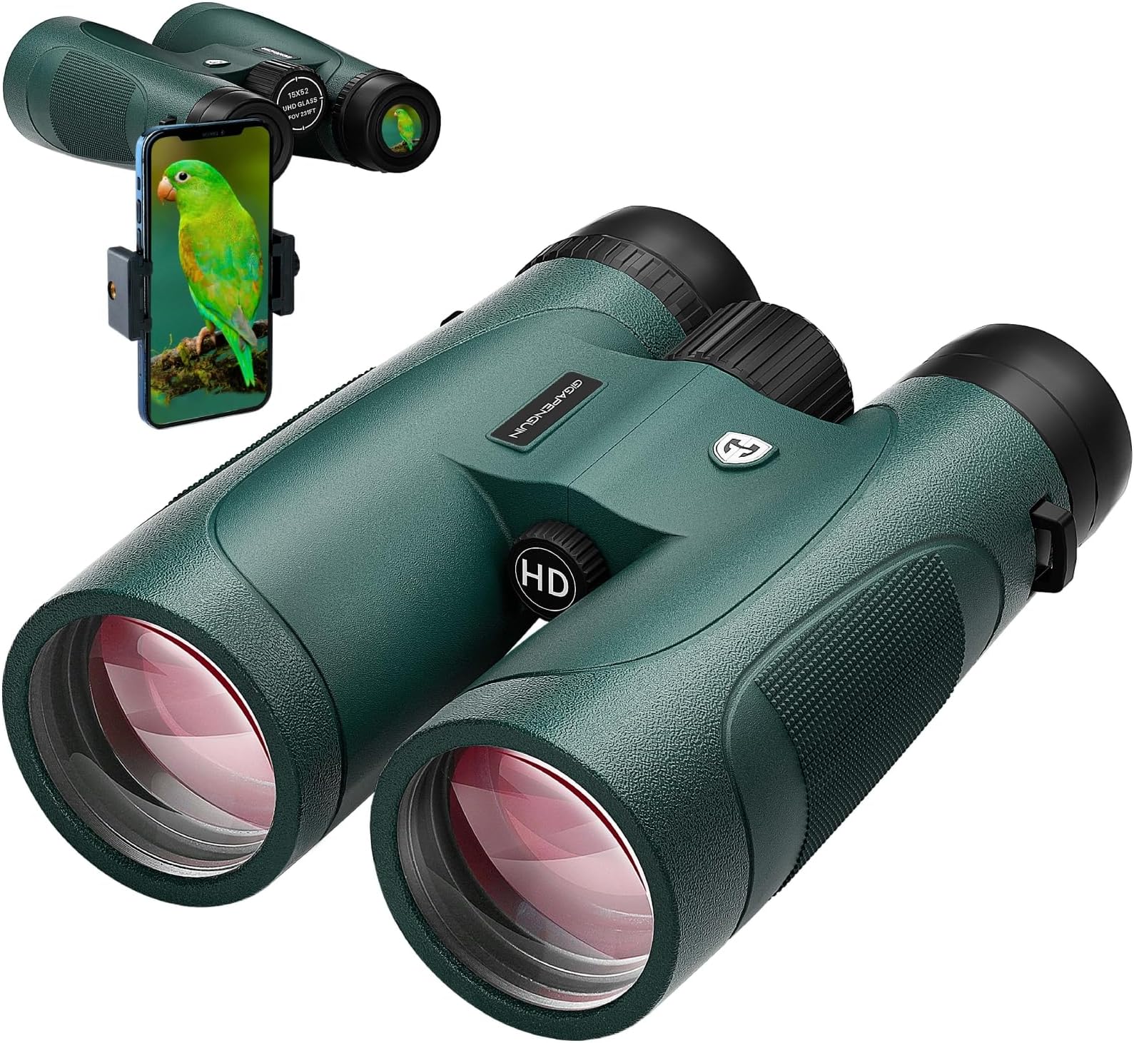 15x52 HD Binoculars for Adults High Powered with Upgraded