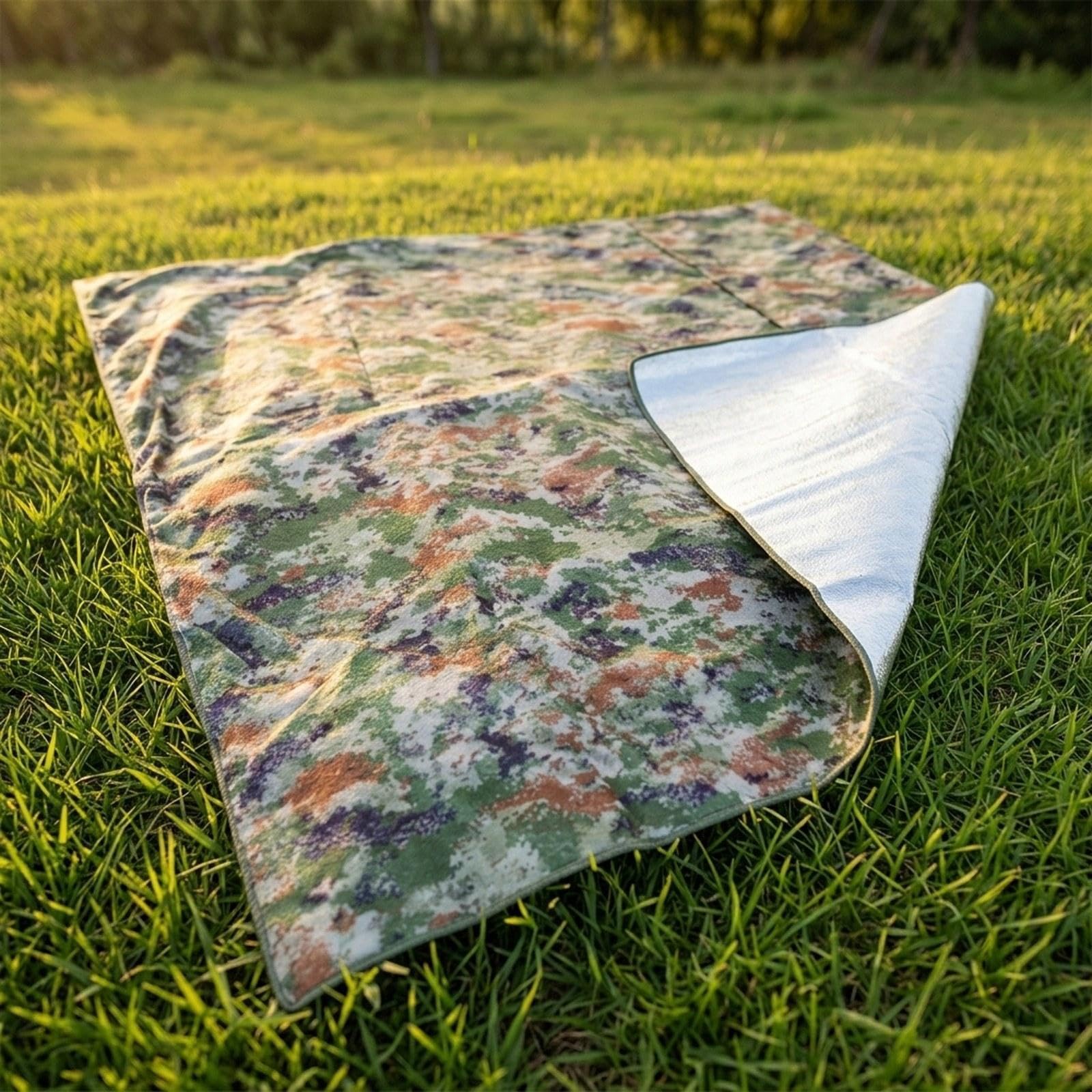 Coperta di Emergenza per Uso Esterno, Coperta Da Picnic, Tappetino Da Campeggio, per Pescatori, Festival, 2x2m