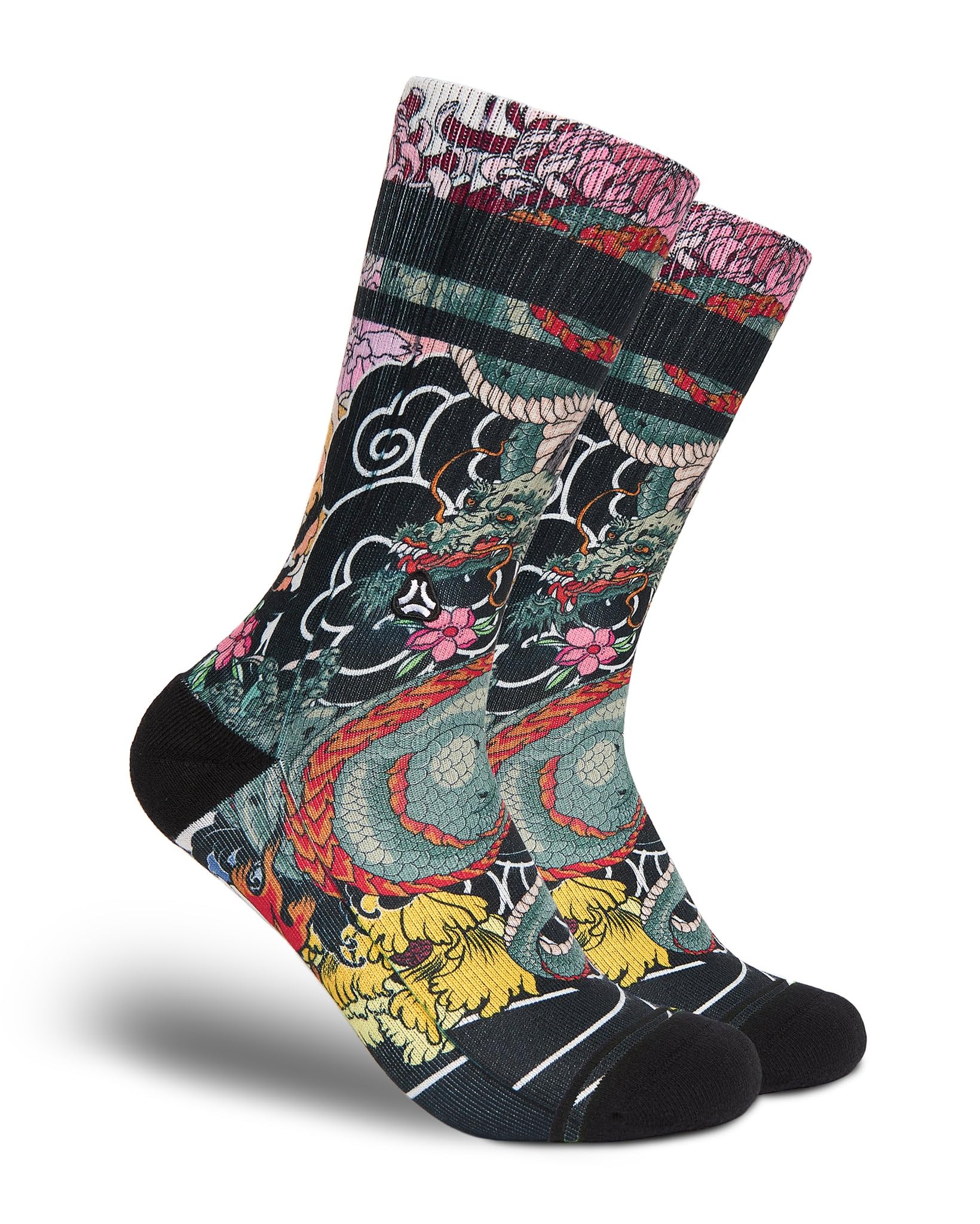 FLINCK Irezumi Sportsocken – Nahtlos & Atmungsaktiv | Für Fitness & Radfahren | Unisex | 1 Paar