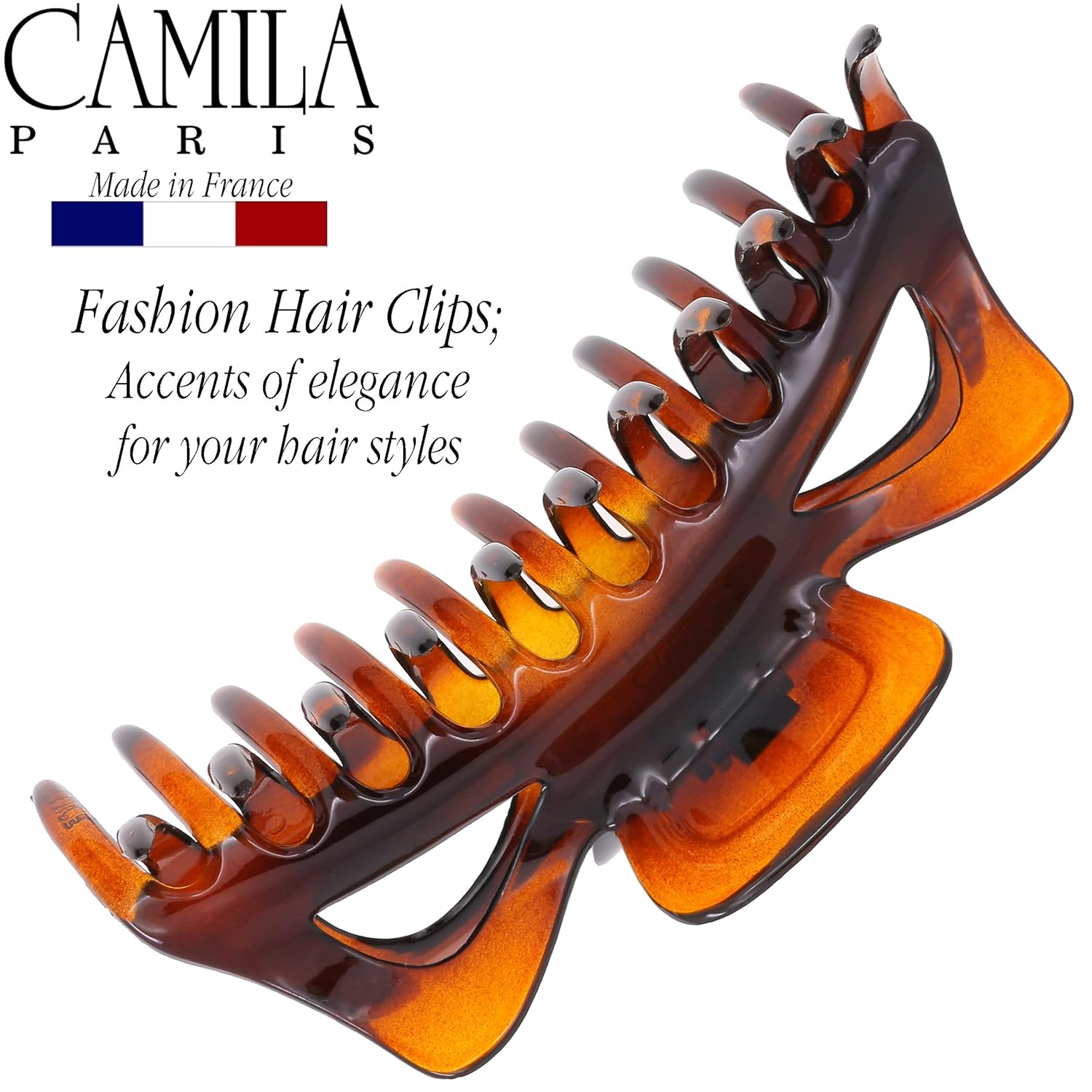 Camila Paris CP118 French Large Hair Clips for Women Thick Hair for Long Wavy Curly Hair, Girls Hair Claw Clips, Styling Big Hair Clip for Thick Hair, Strong Hold No Slip Grip Claw Clip Made in France - Image 4