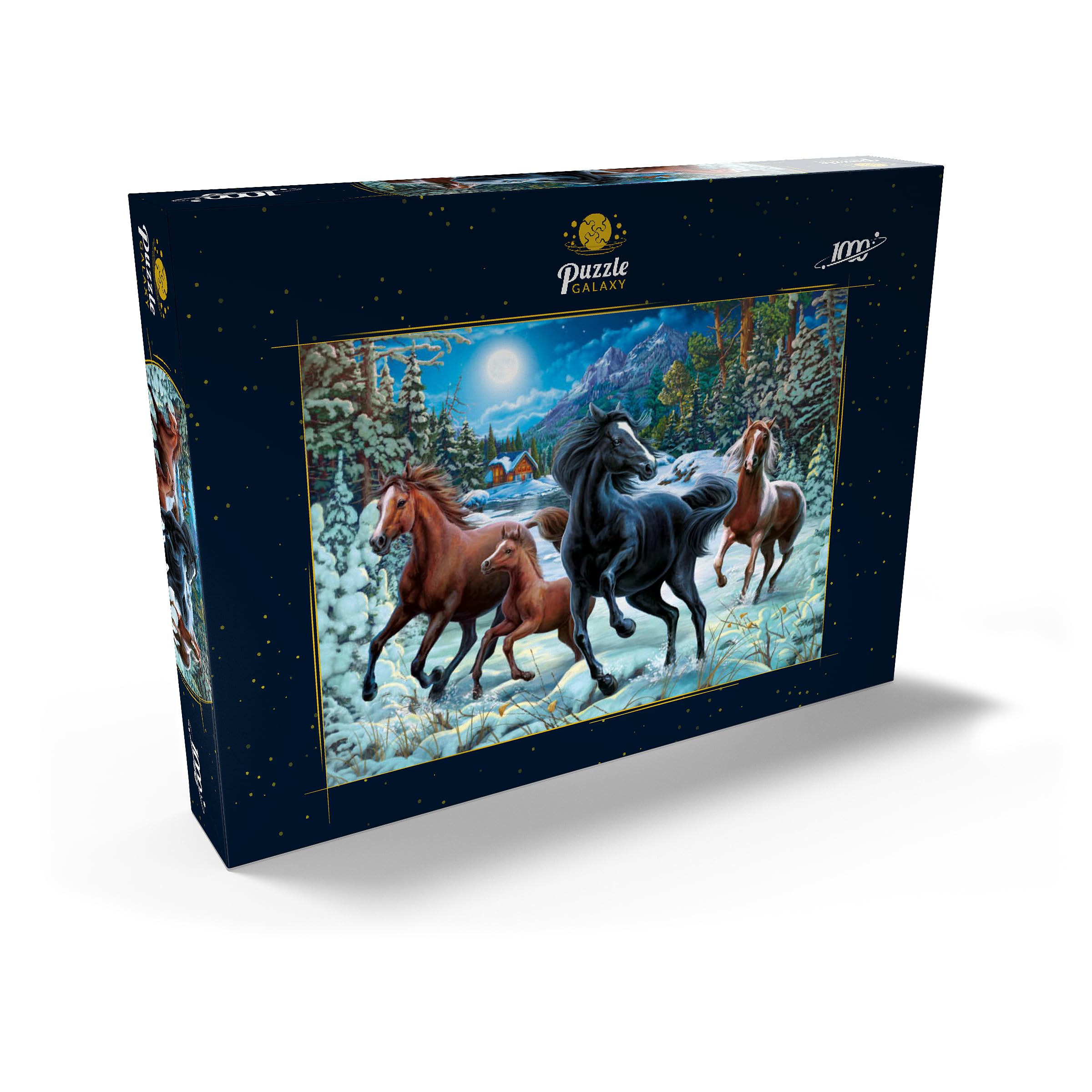 MyPuzzle Winter Magic Of Horses - Premium 1000 Pieces Puzzle - MyPuzzle special collection from Puzzle Galaxy - Image 2