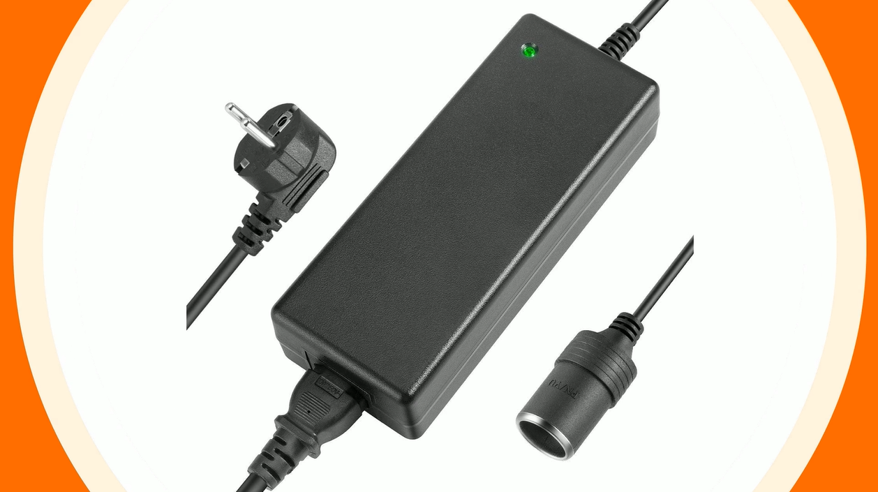 Adaptateur Allume-cigare Secteur 220V Vers 12V - 10A 120W - Pour Gonfleur Pneu, Réfrigérateur Voiture, Aspirateur Auto