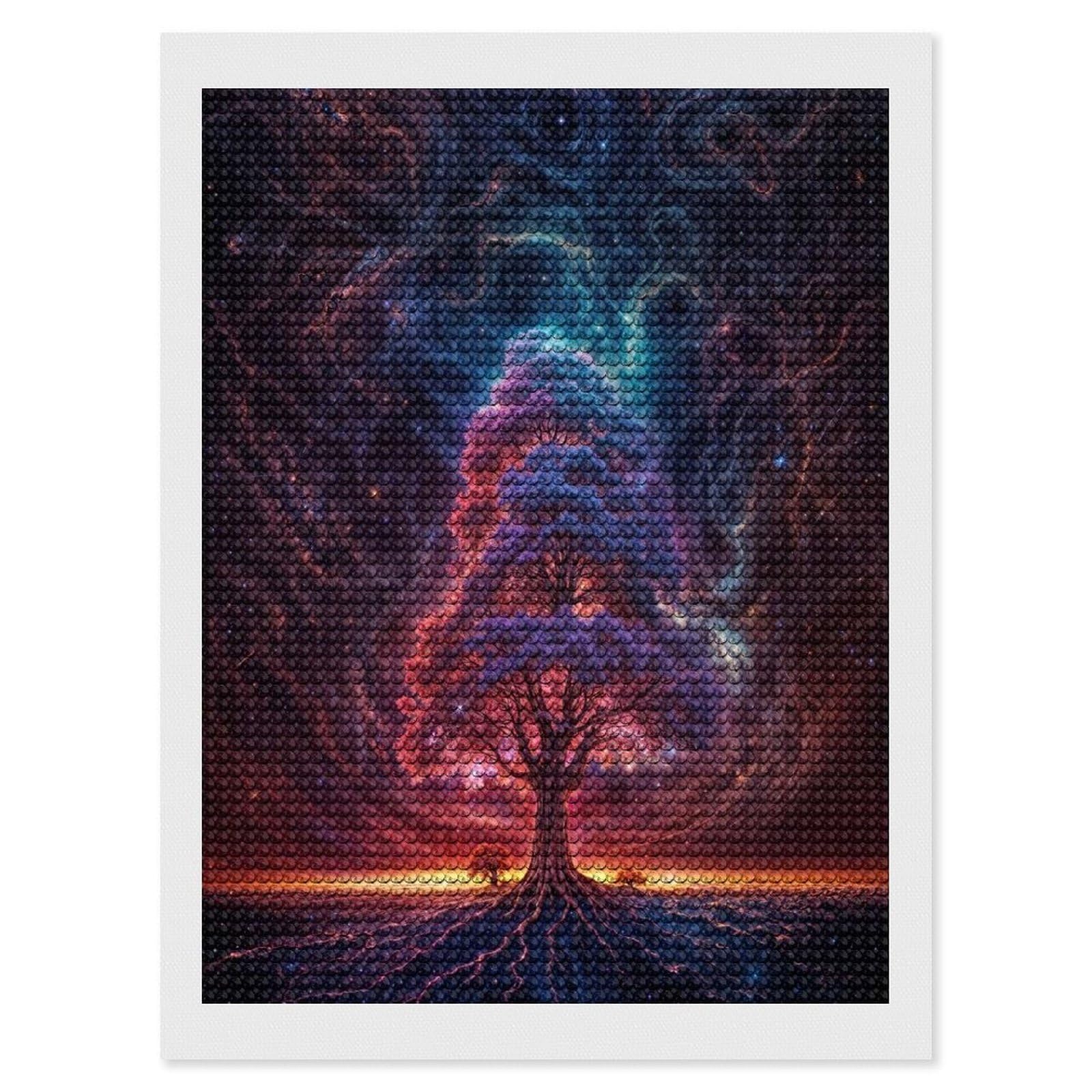 Junmoney Tree of Lost Souls Diamond Painting Kit 12"x16", Easy Handmade Project, Easy to Enjoy, Aesthetic Room Decor, Christmas Gift
