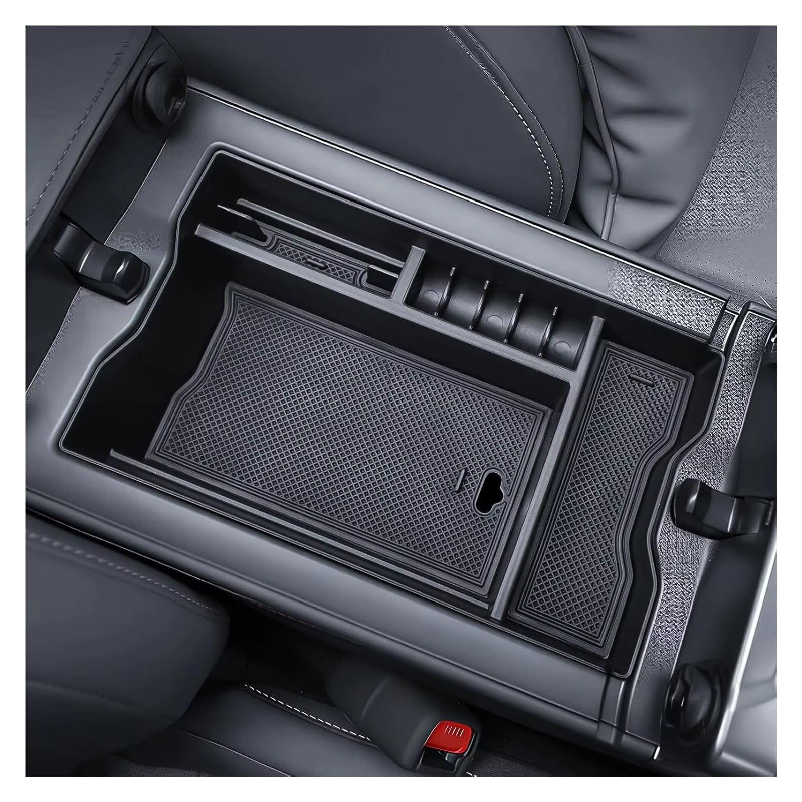 WYLWSHA Auto Center Console Pad For Toyota For RAV4 2026 Center Console Organizer Tray Armrest Box Secondary Insert Storage