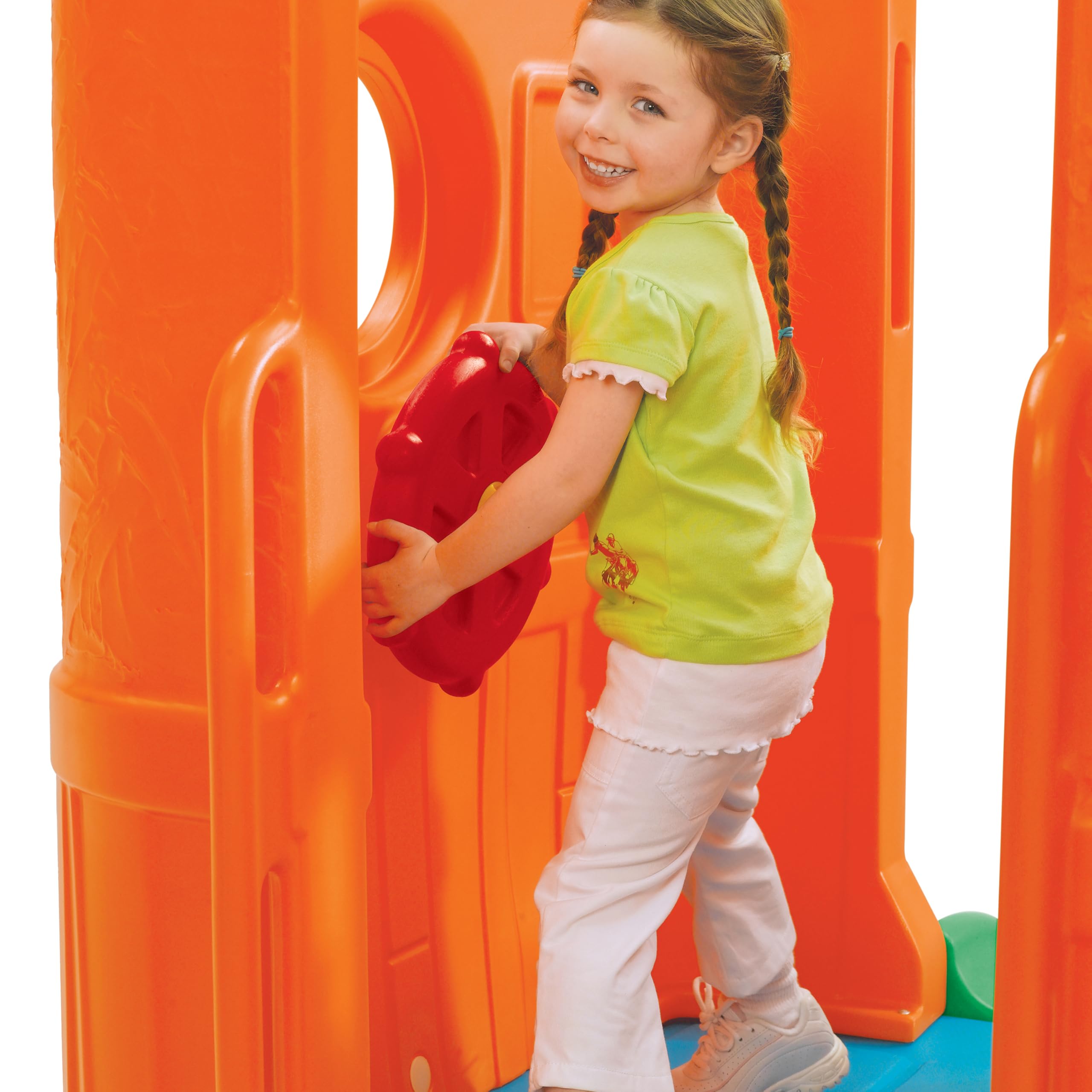 Step2 Clubhouse Climber Parco giochi con 2 scivoli | Torre di gioco per bambini XXL/casa di gioco per bambini in plastica