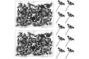 200 PCS Black Push Pins, Flat Head Thumb Tacks for Versatile Use