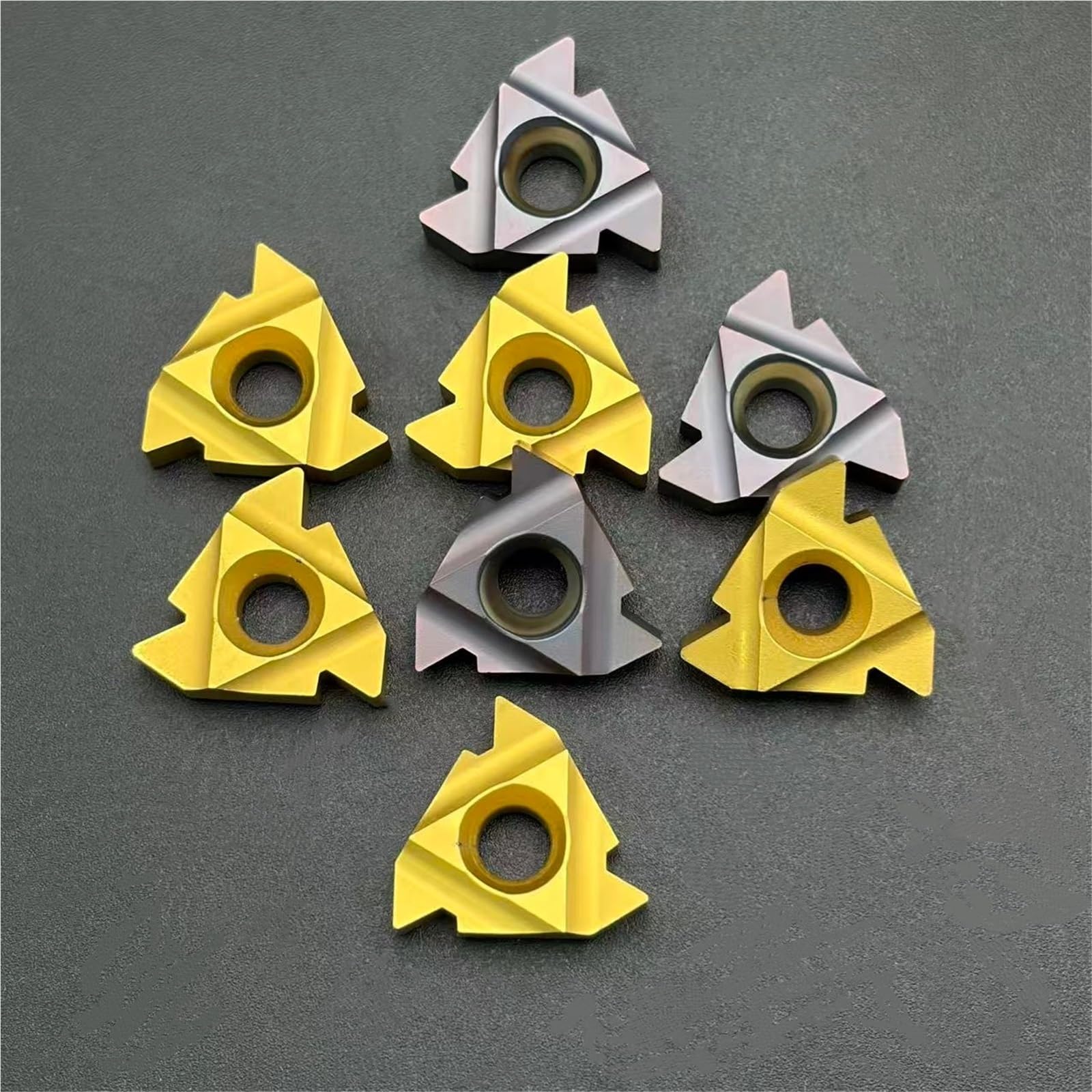 10 Uds Herramienta De Torneado Metal Procesamiento Piezas Torno Indexables Insertos Fresado CNC Carburo(MMT 22IR AG60 KT6020)