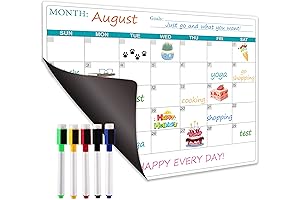 Calendario Magnético Para Niños - Planificador Mensual Y Semanal