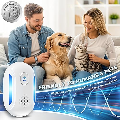 Miniatura 5 de Repelente ultrasónico de insectos y plagas para interiores, fuerza de conducción más fuerte, repelente electrónico de control enchufable para