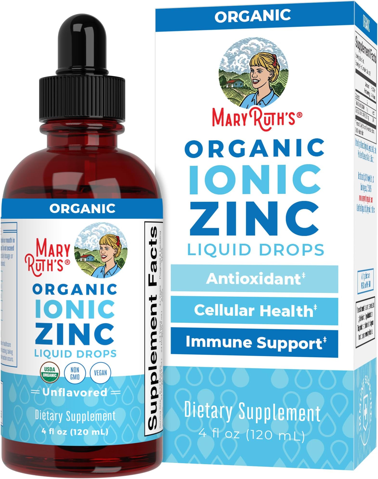 MaryRuth Organics Zinc Supplements for Immune Support