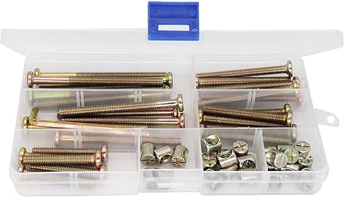 Miniatura 6 de cSeao - Juego de 25 tornillos de repuesto para cuna de bebé, juego de 25 tornillos hexagonales M6x40mm 1.969 in 2.362 in 2.756 in 3.150 in  3.150 in