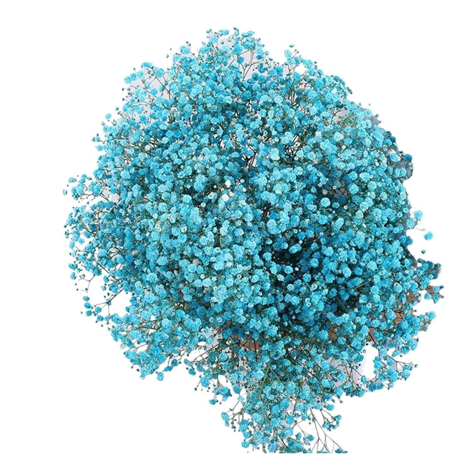 gypsophile séché Fleurs séchées Gypsophila 110g, Fleurs artificielles for décoration de Maison, Bouquet mariée for Table tête Mariage(Blue)