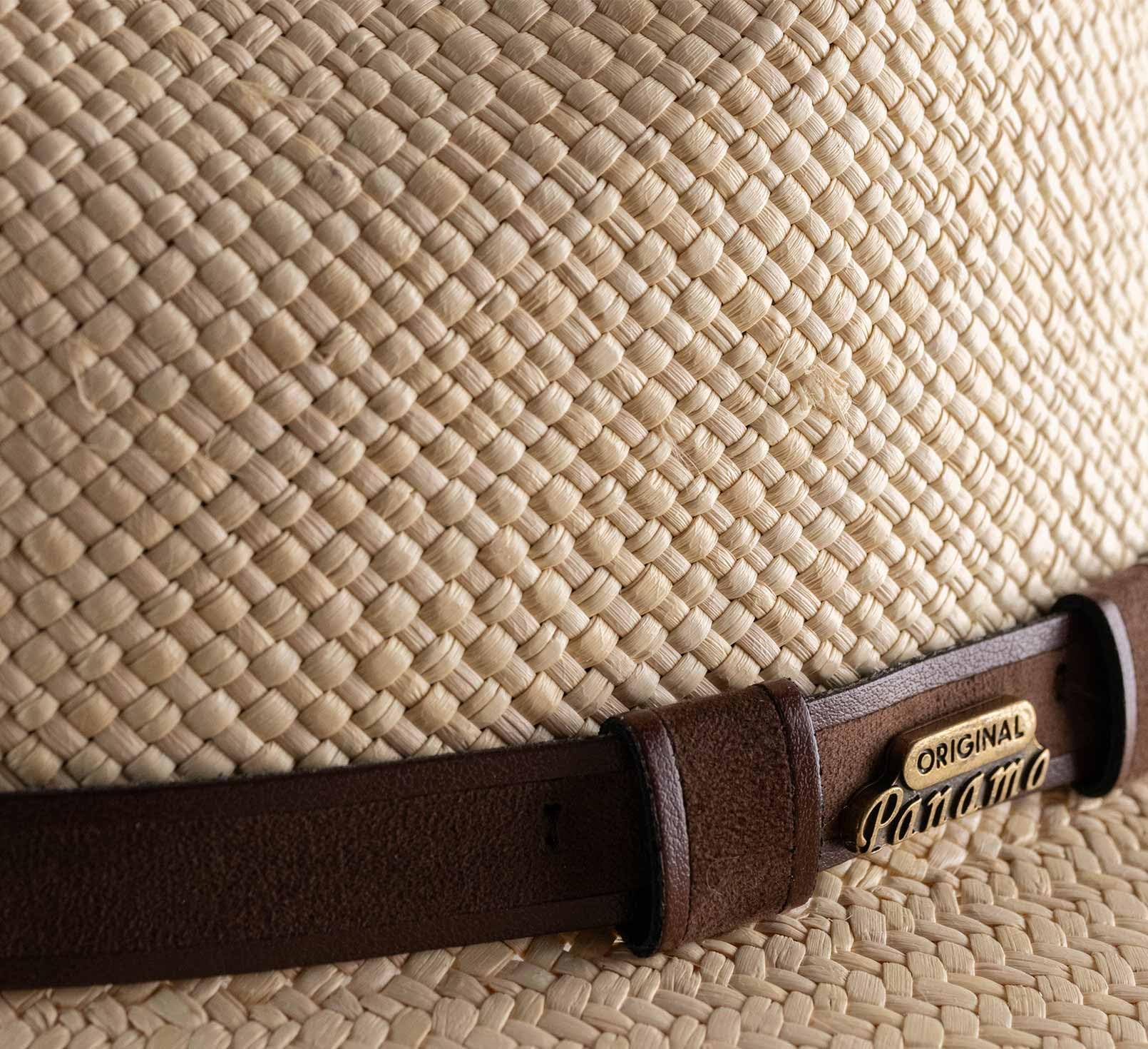 Fedora Hut ausladende Krempe Panama Brisa Belt