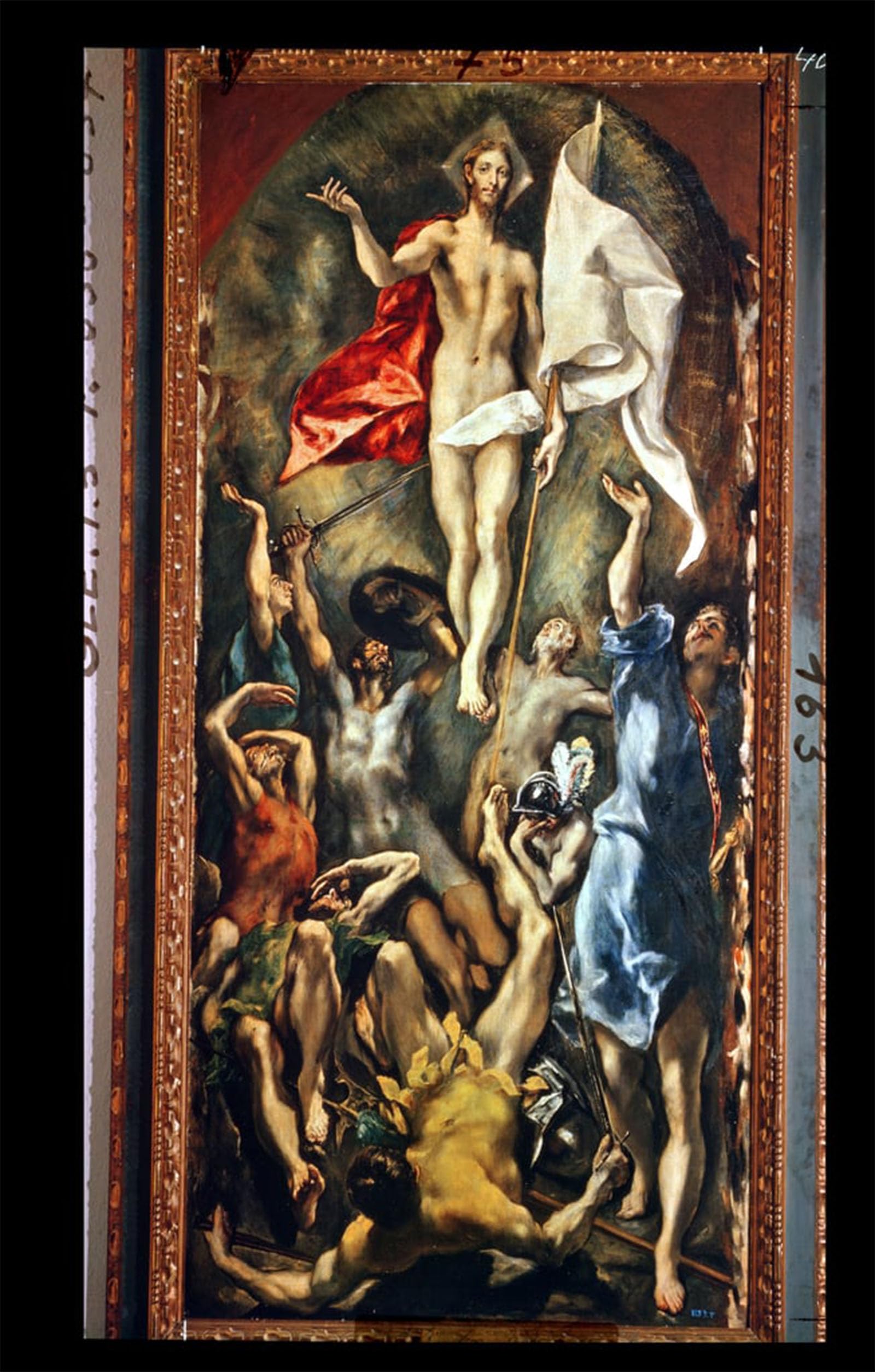 ARTXLXXBN Famous Prints Artwork Pictures Poster Painting Art the Resurrection by El Greco Artwork Landscape Pictures for Home Decor 60x90cm