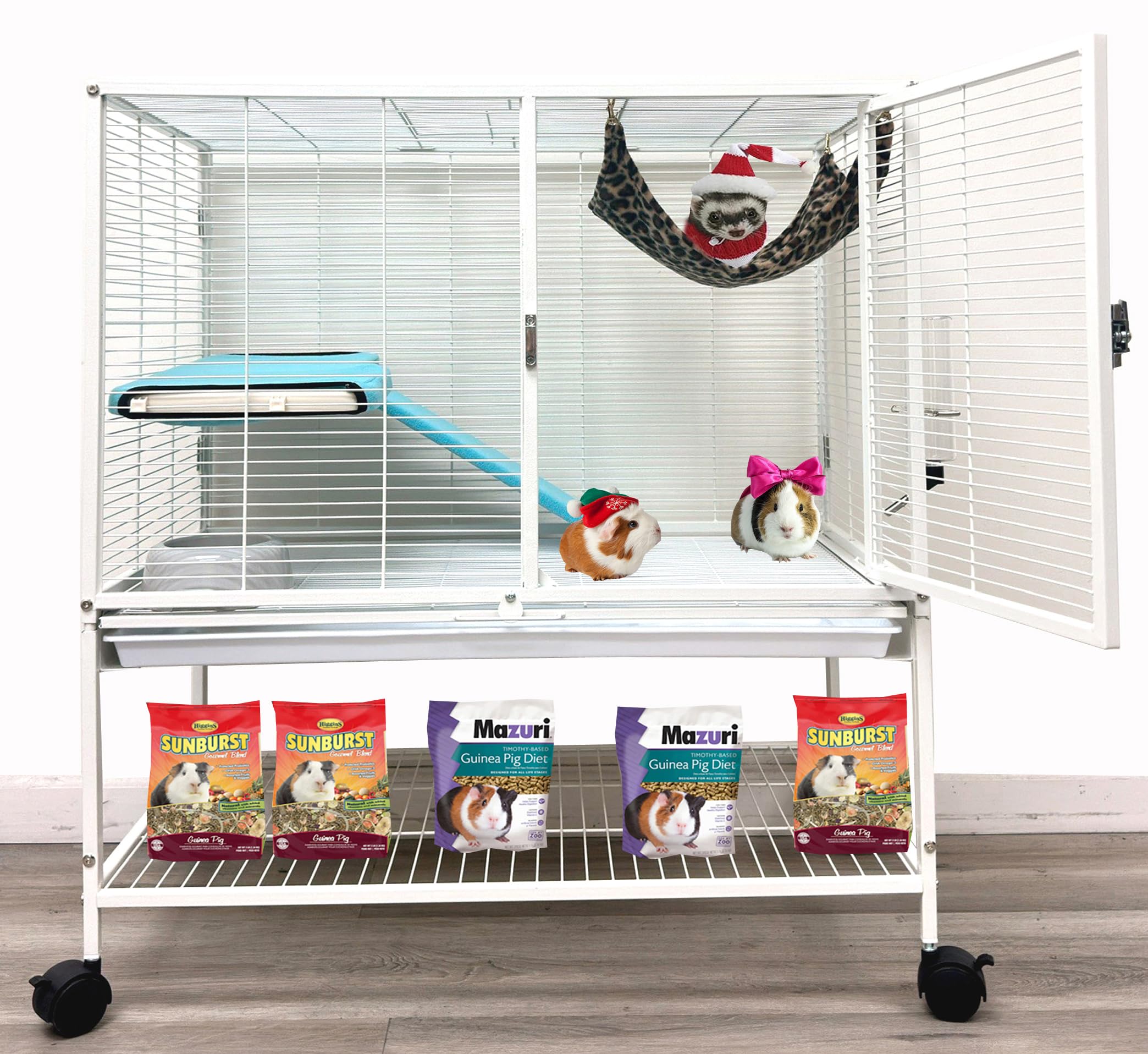 Deluxe Small Animal Cage - For Ferrets, Rabbits & More -20