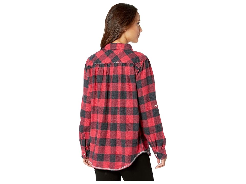 

Dylan by True Grit Vintage Buffalo Checks One-Pocket Shirt (Red) Women's Clothing