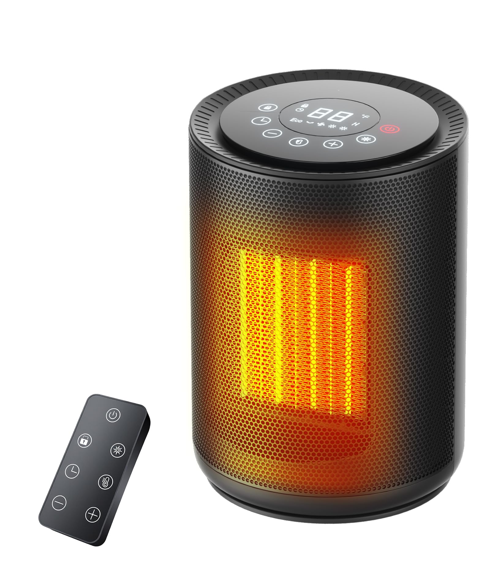 ZAFRO Space Heater for Indoor Use Portable Electric Heaters with Digital Display and Remote 2025 Upgraded 24H Timer