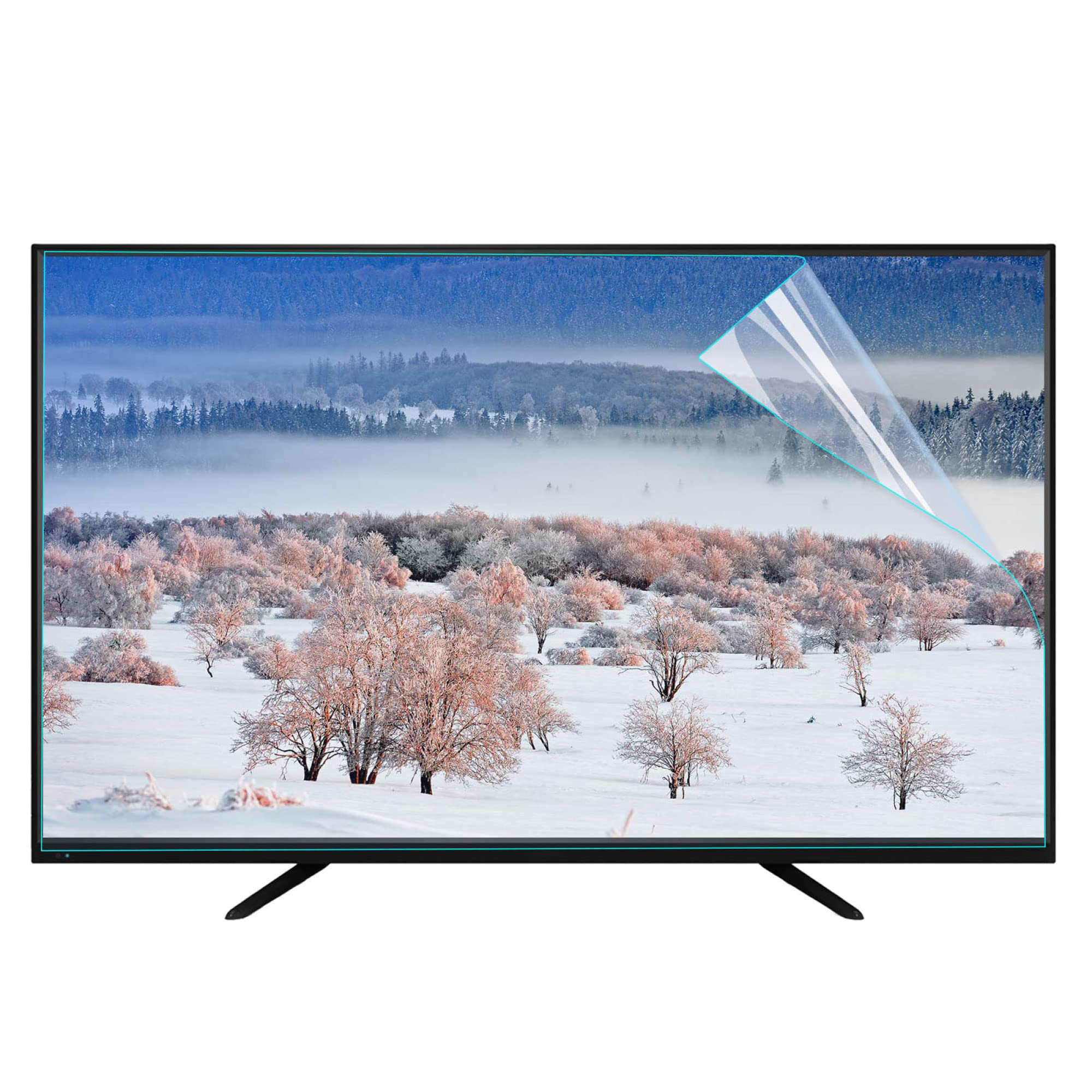 Filtre de protection TV 55" mat premium : clarté visuelle et haute résistance