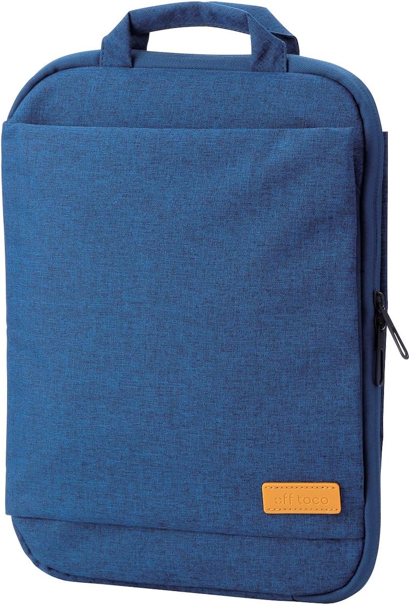 Best Cyber Monday 🔥 ELECOM Offtoco Laptop Computer Sleeve Case/Vertical Holding/Handle/Water Repellent/Extra Pockets/Storage/School/Travel/Up to 13.3inch / Navy/BM-IBOF13NV