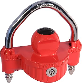 Trimax UMAX25 UMAX Red Universal Die Cast Dual Purpose Narrow Body Coupler Lock