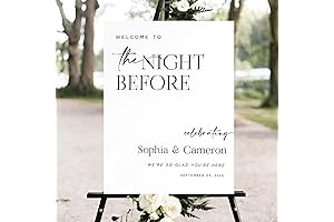 The Night Before Rehearsal Dinner Sign: A Chic Welcome to Your Wedding Weekend