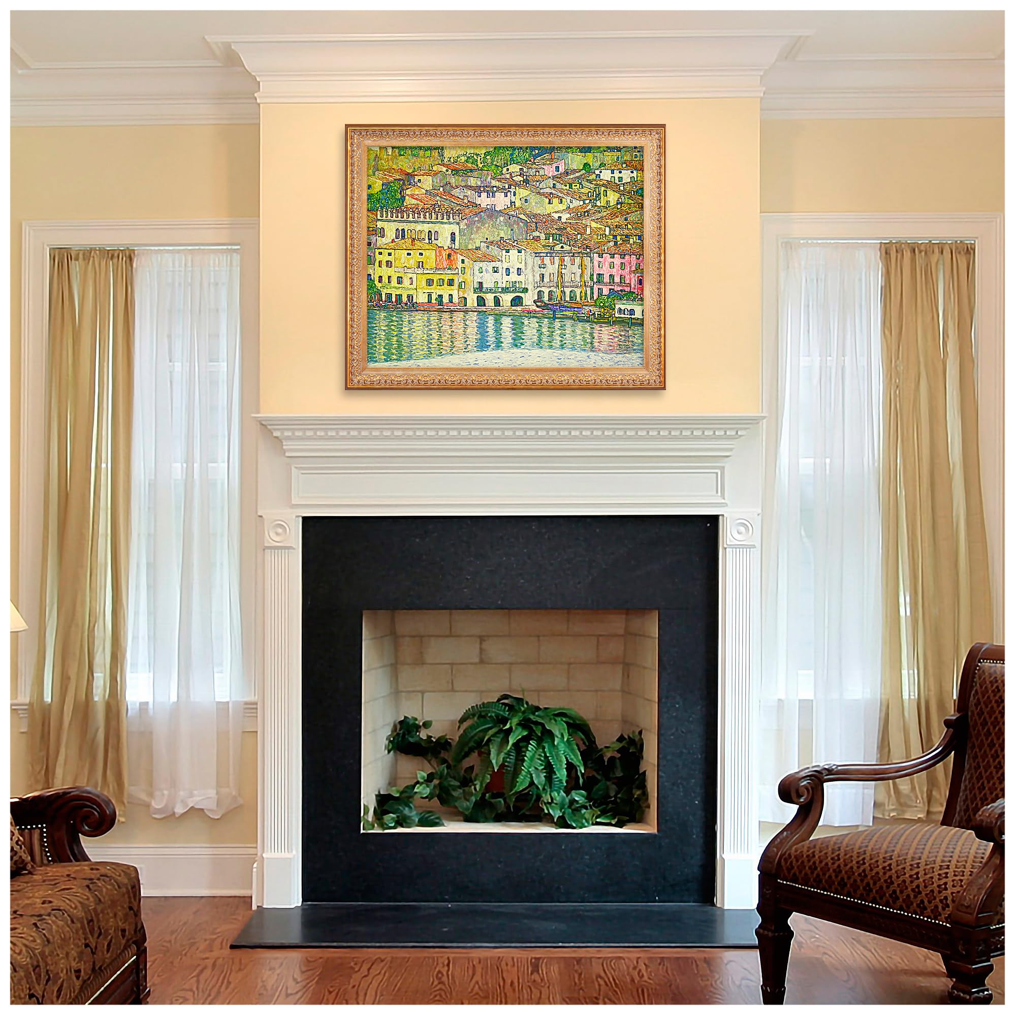 Amazon.com: Malcesine on Lake Garda, 1913.by Gustav Klimt.Framed