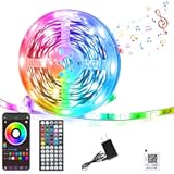 Led Lights for Bedroom 50FT&comma; RGB Led Strip Lights Color Changing Indoor&comma; Music Sync Led Light Strip with Remote & App Control&comma; DIY Fancy Led Lights for Room Decor Ambient Lighting &lpar;1 &ast; 50FT&rpar;