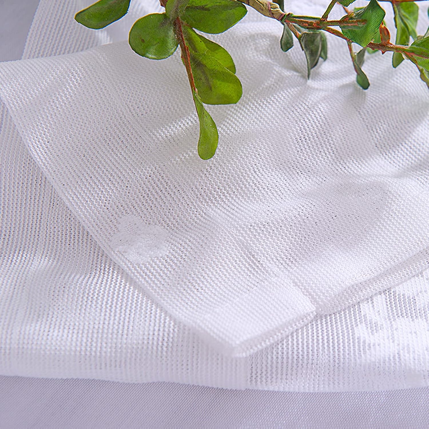 LUNEZY Bistro Curtain Country Style Kitchen Curtain,Voile Short Curtain Embroidery Pull-Through Curtain Tier Curtains Valance,Short Transparent Curtain Kitchen Dining Room Cáfe Window Dec