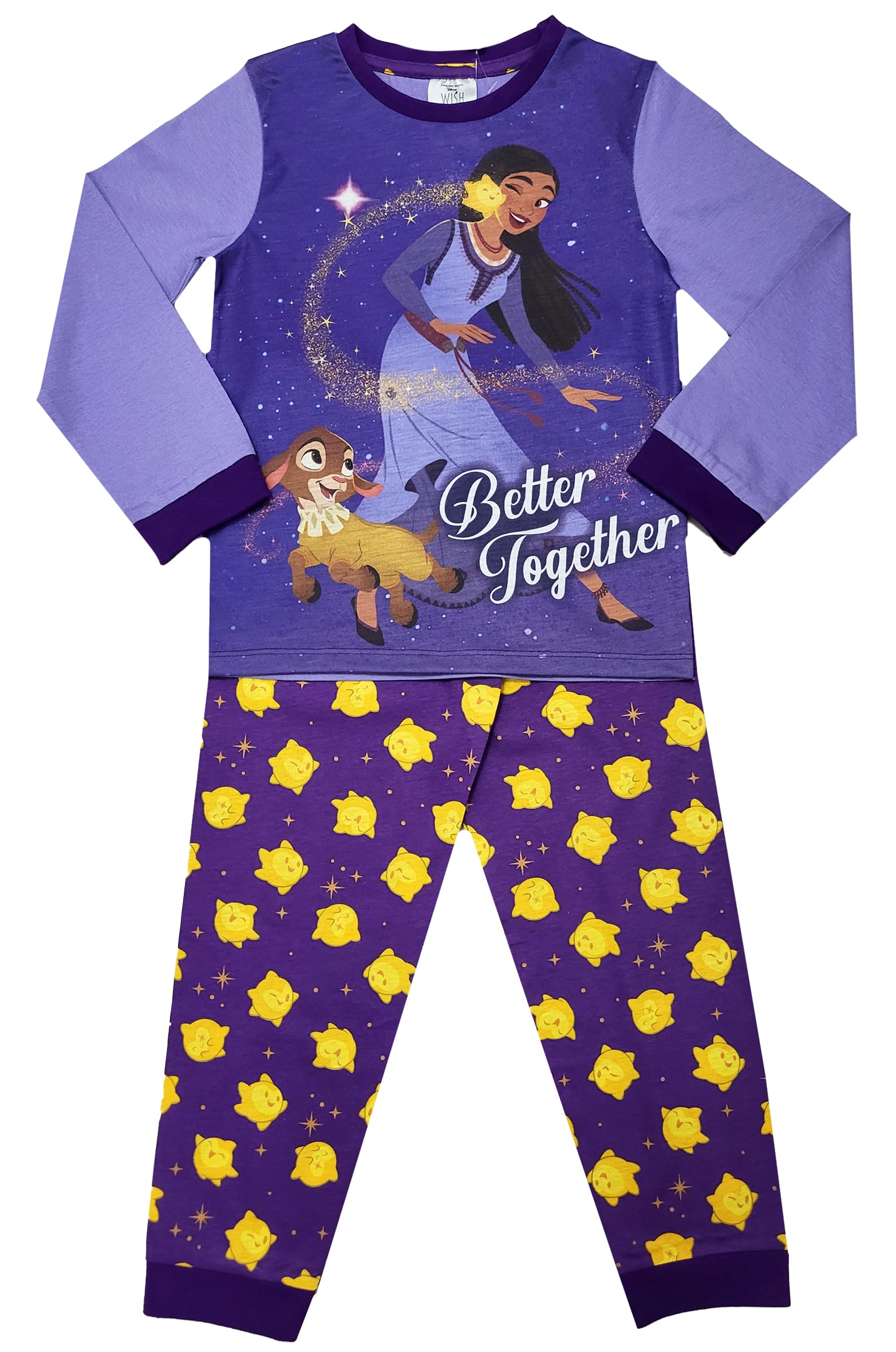 Disney Wish Girls Pyjamas Nightwear (Wish, 7-8 Years)