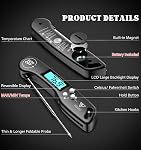 DOQAUS Digital Meat Thermometer - Instant Read Food Thermometer with Backlight & Reversible Display for Cooking Turkey Grill BBQ Oven Candy Kitchen Essentials