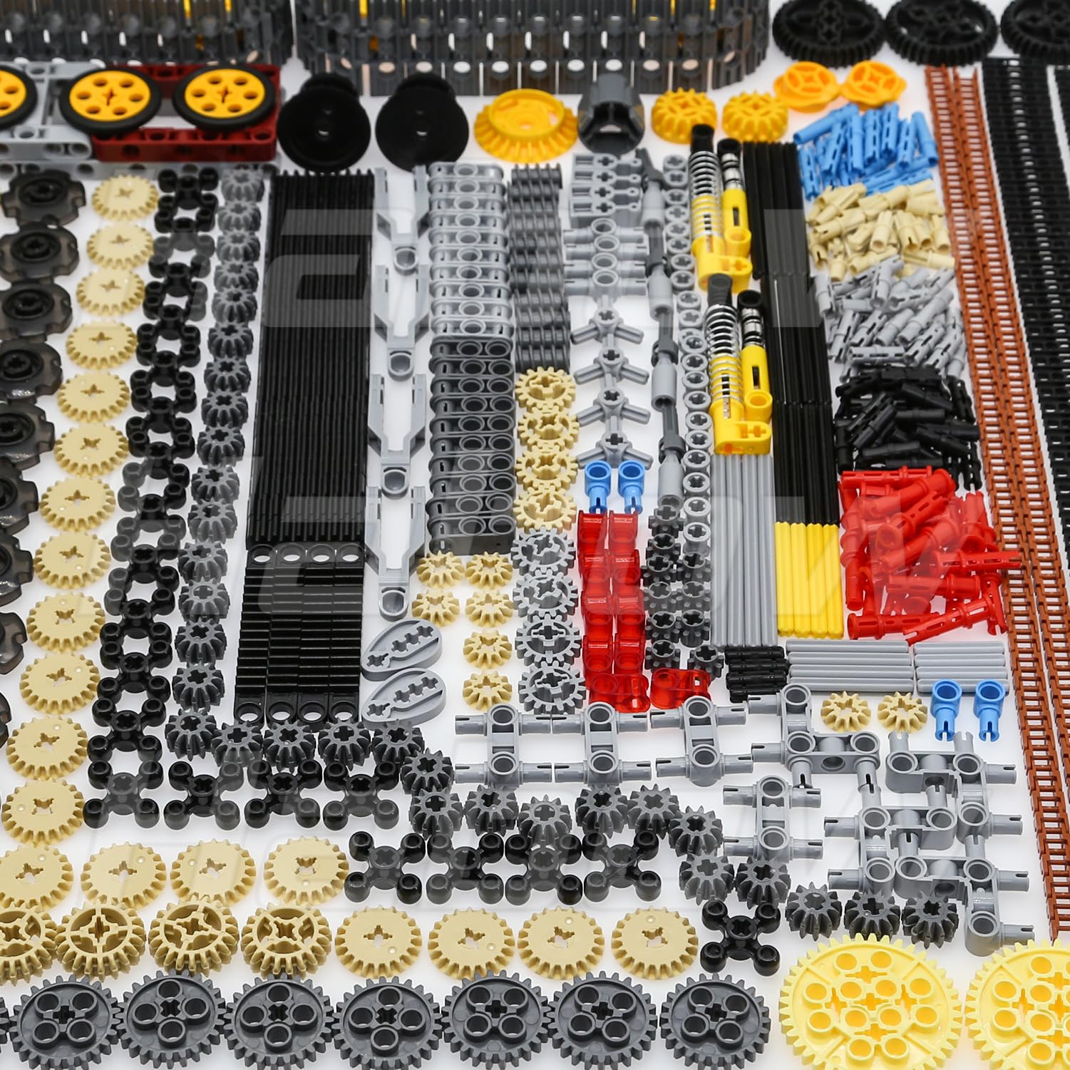 Kit di parti di costruzione Habow serie tecnologia 862 pezzi, include ingranaggi, assi, perni, connettori, ecc., Compatibile con marche di mattoni mainstream, pacchetto di accessori per MOC.