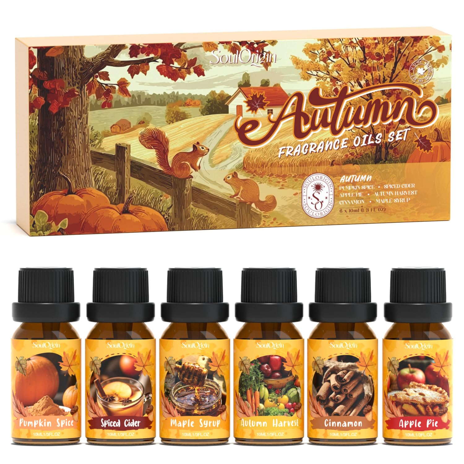 Amazon.com: Soulorigin Autumn Fragrance Oils Set, Essential Oil