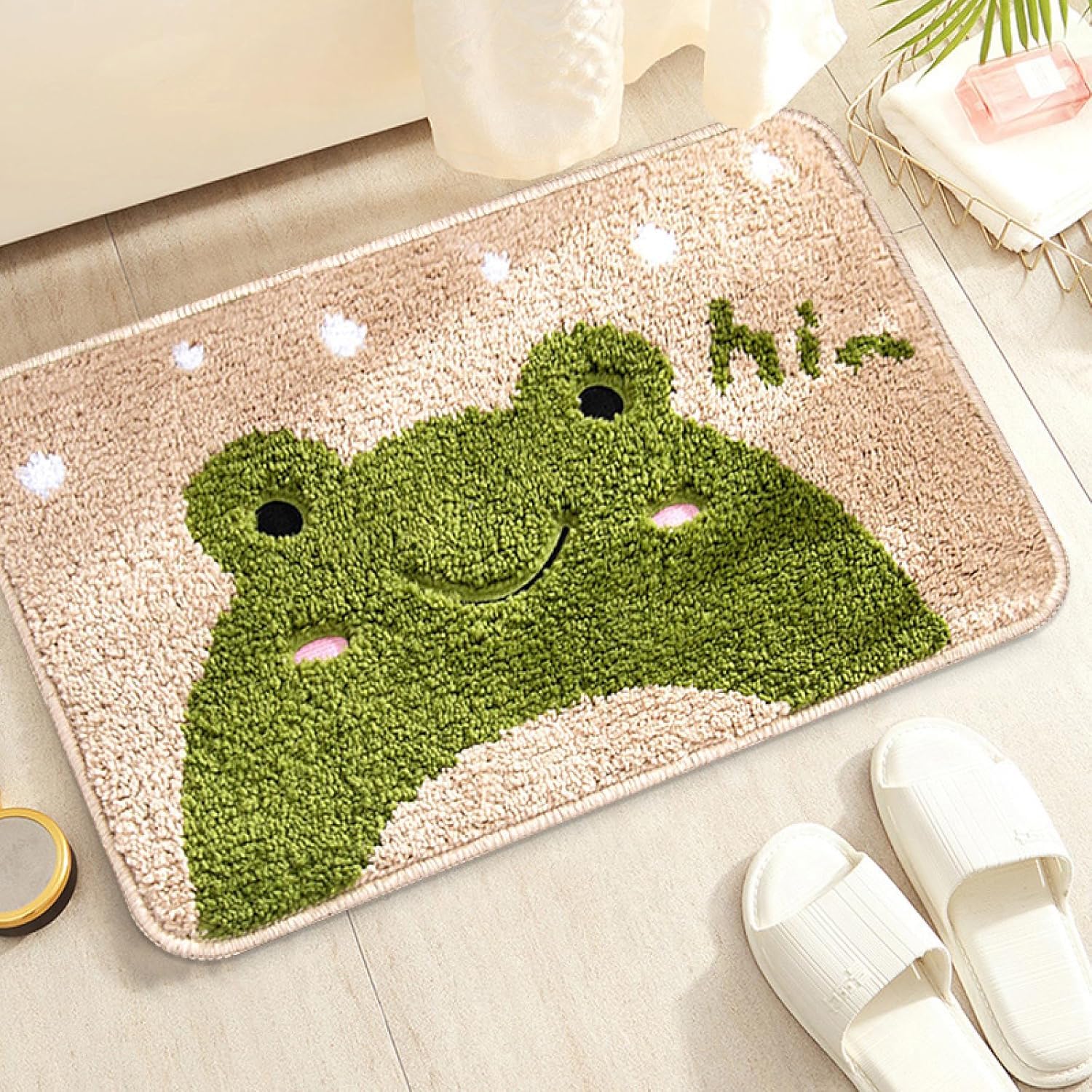 Paillasson lavable pour animaux domestiques tapis vert mignon