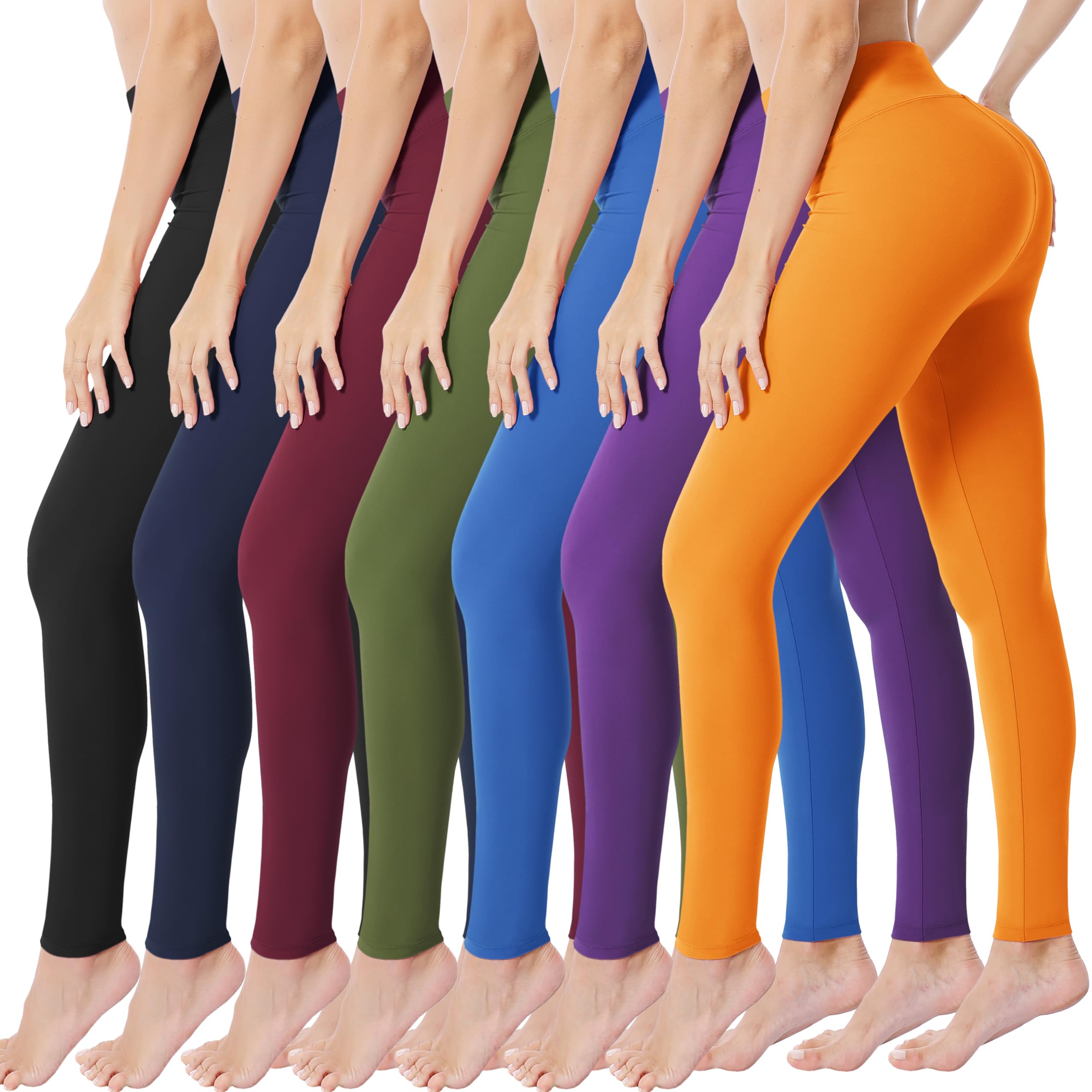 VALANDY Creamlush High Waisted Leggings for Women Buttery Soft Stretchy Tummy Control Workout Yoga Running Pants(S-3XL)