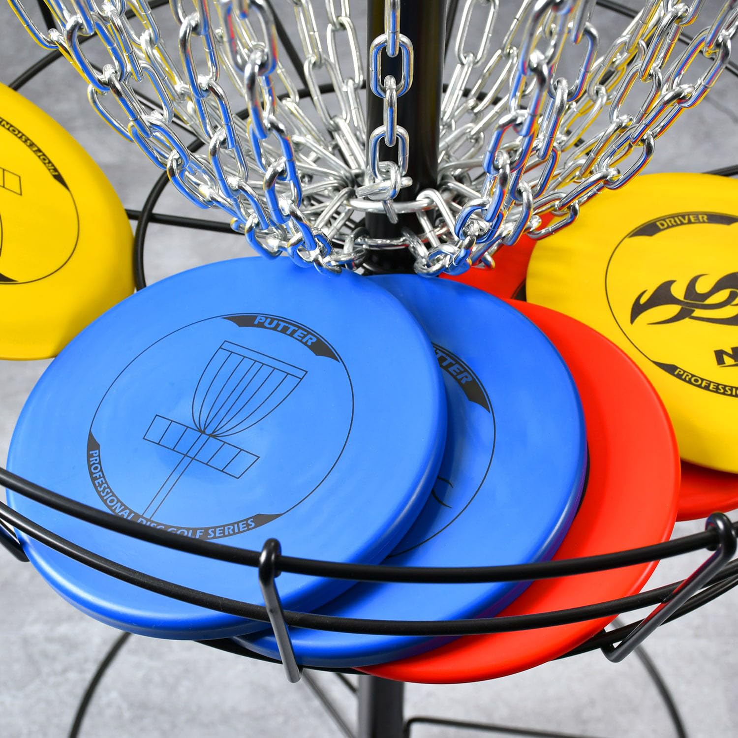Ensemble de 6 disques de disc golf, set de disc golf professionnel, putter, mid-range, driver, disque de disc golf de taille régulière pour adultes et enfants Naissgo Ensemble de 6 disques de
