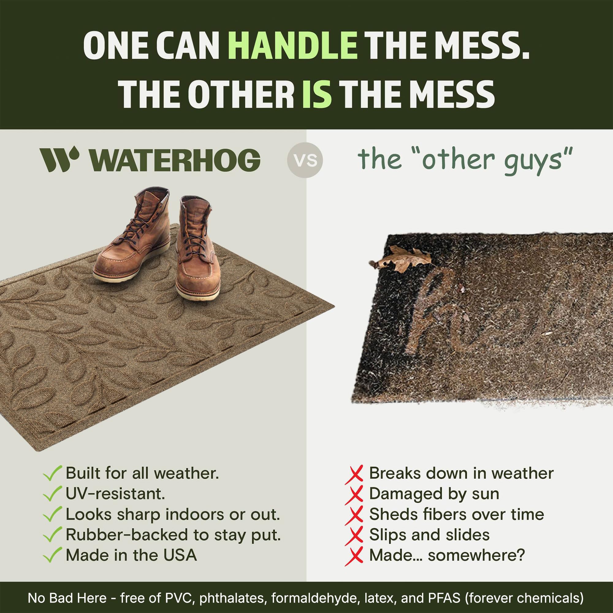 WaterHog Brittney Leaf Front Door Mat Indoor Outdoor Entrance, All-Weather — Amazon image 5