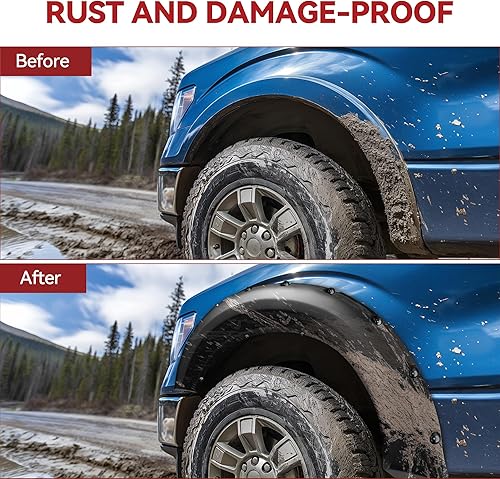 Miniatura 5 de YITAMOTOR Kit de guardabarros, compatible con Chevy Silverado GMC Sierra 1999-2006 (incluidos los modelos clásicos 2007), pozos de rueda delantera y