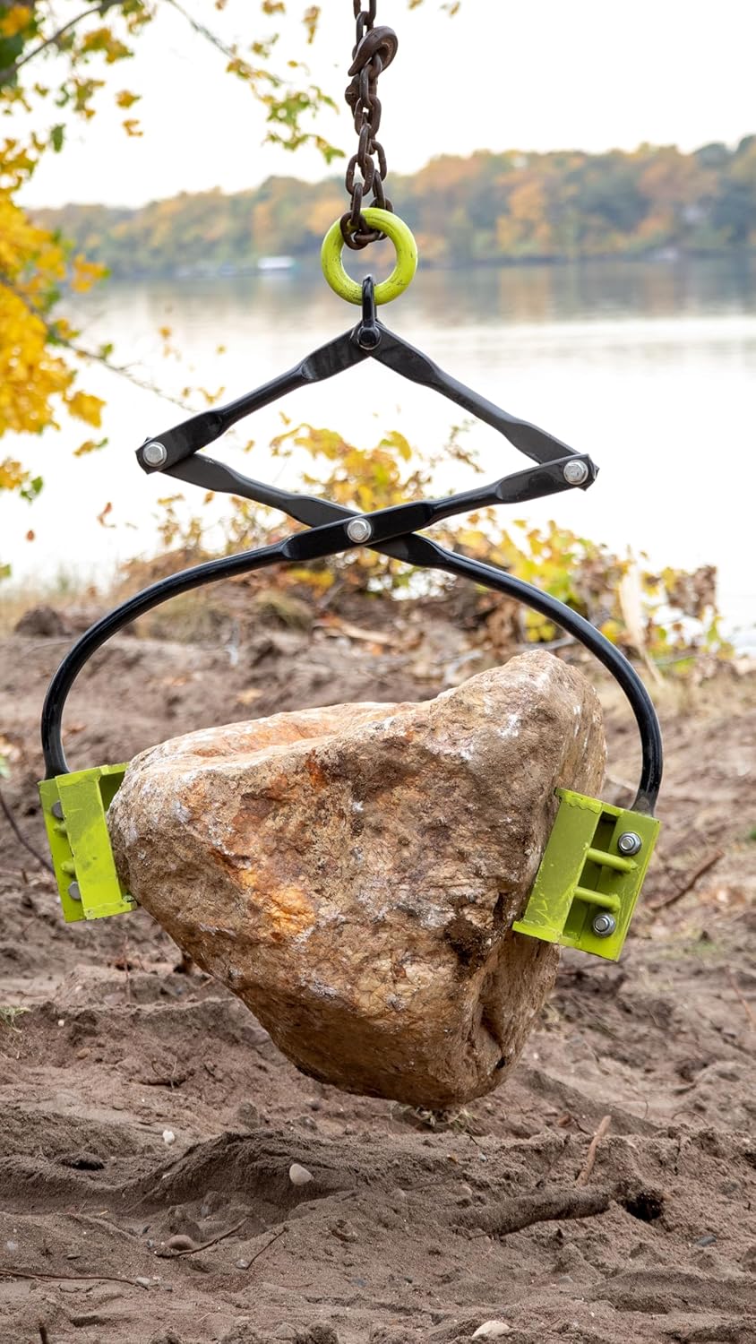 11 x 7 in. Rock Tongs Green