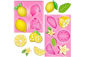 Whaline 2 Pack Mini Lemon Fondant Molds: Sweeten Up Your Creations