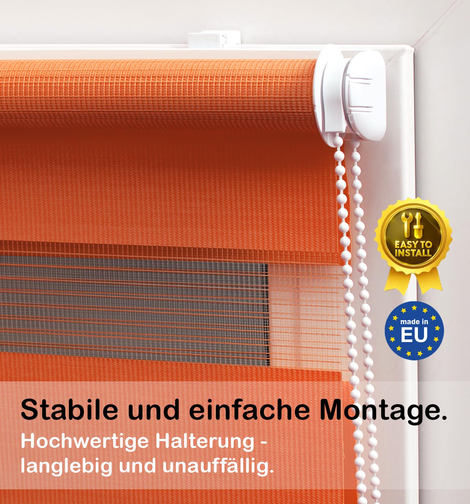 Doppelrollo Colour, Orange, 85x150cm