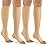bropite Zipper Compression Socks Women & Men - 2Pairs Calf Knee High 15-20mmHg Open Toe Compression Stocking suit for Walking