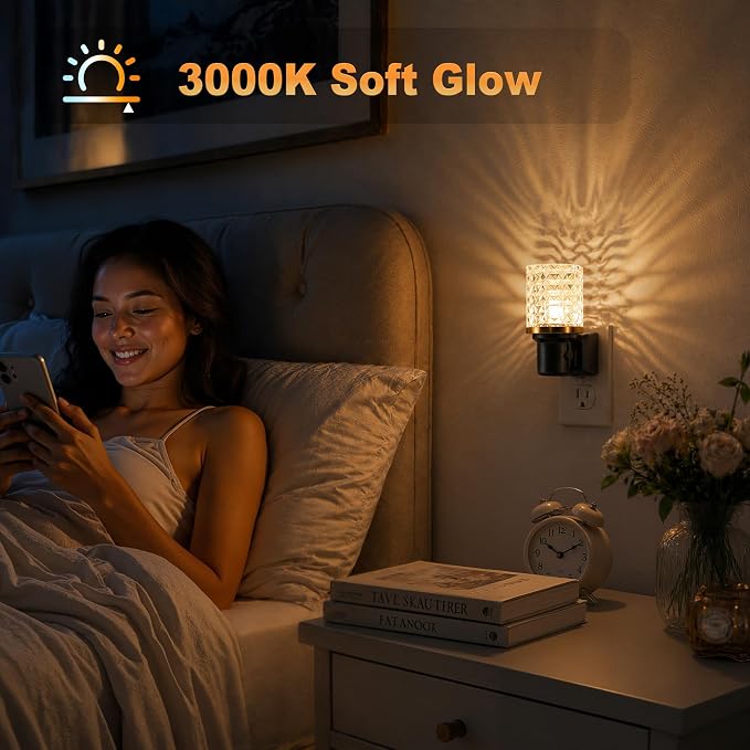 Lámpara LED de noche JandCase, luz regulable con sensor, 3000K miniatura 4