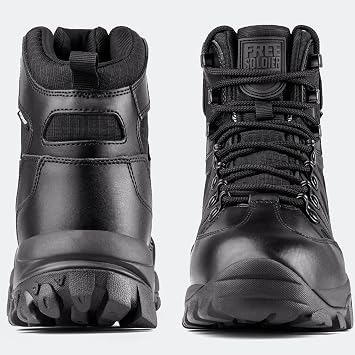 FREE SOLDIER Men's Waterproof Tactical Hiking Boots Military Work Boots Combat Boots