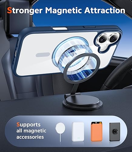 Miniatura 1369 de Fntcase Funda para iPhone 15 Plus y 14 Plus de 6.7 pulgadas, magnética, a prueba de golpes de grado militar, antiamarilleo, delgada, protectora