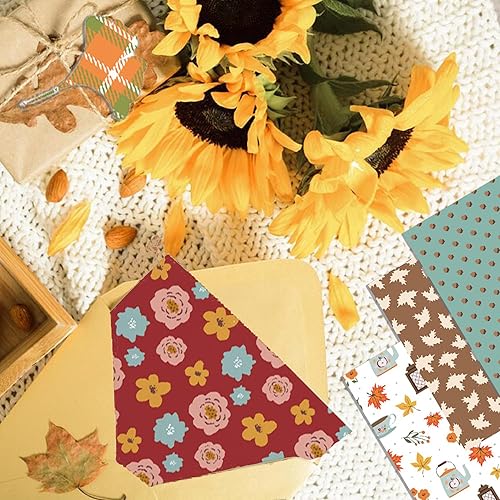 Miniatura 6 de GLKTOPO Bloc de papel para álbum de recortes de 6 x 6 pulgadas, papel decorativo para manualidades con temática de Acción de Gracias, paquete de