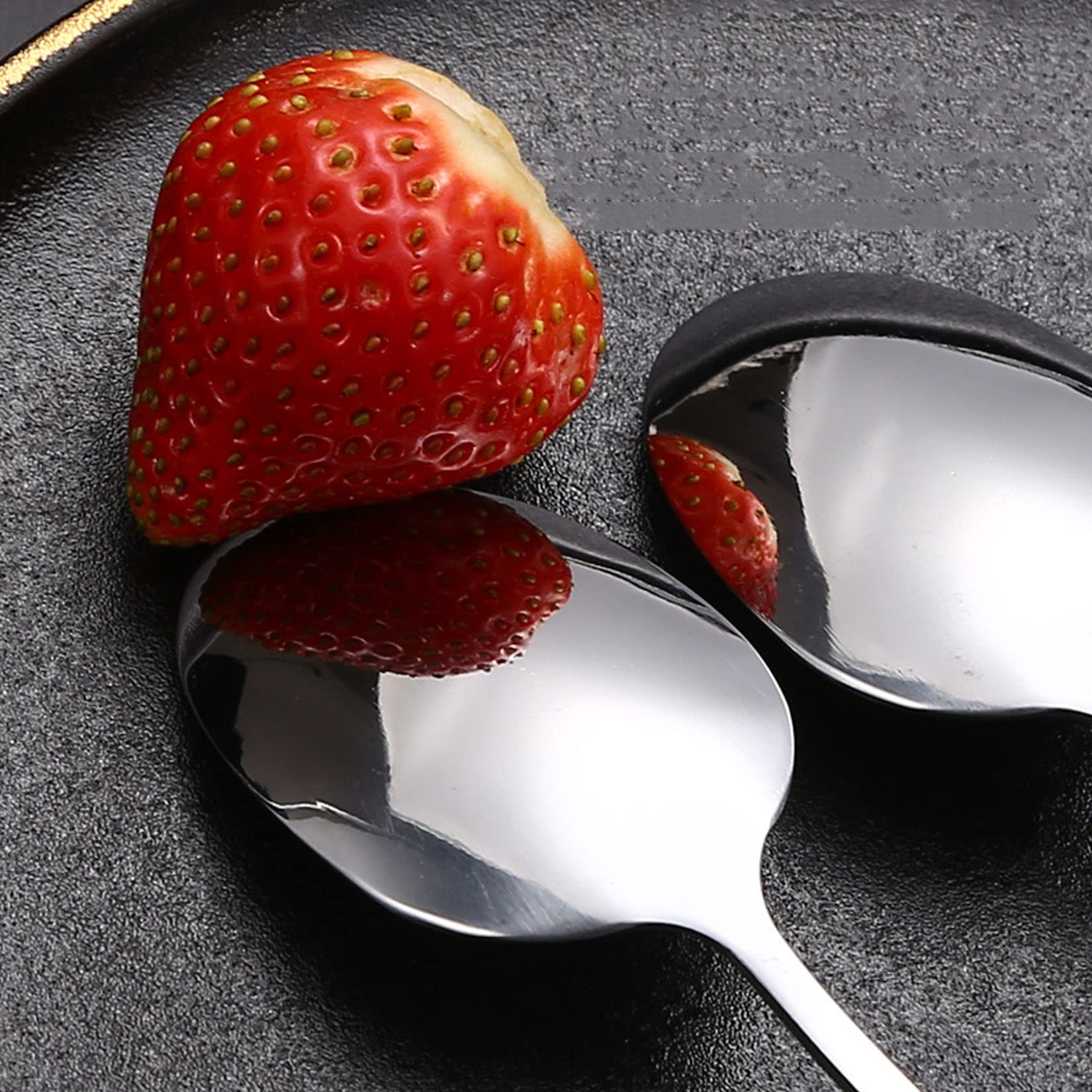 Set Di Posate Forchette E Cucchiai, Posate A Manico Lungo in Acciaio Inossidabile Da 8 Pezzi, Set Di Cucchiai E Forchette Per La Casa Per 4 Persone, Adatto Per L'uso Quotidiano.,Argento,4set