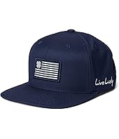 Navy Hat/Silver/Navy Hd American Flag Patch
