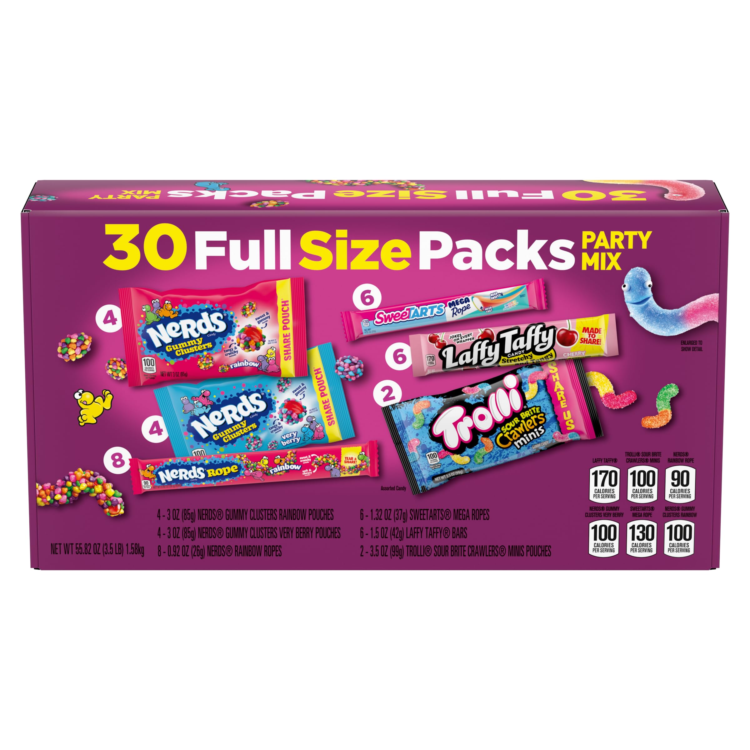Nerds, SweeTARTS, Trolli and Laffy Taffy Party Mix Candy